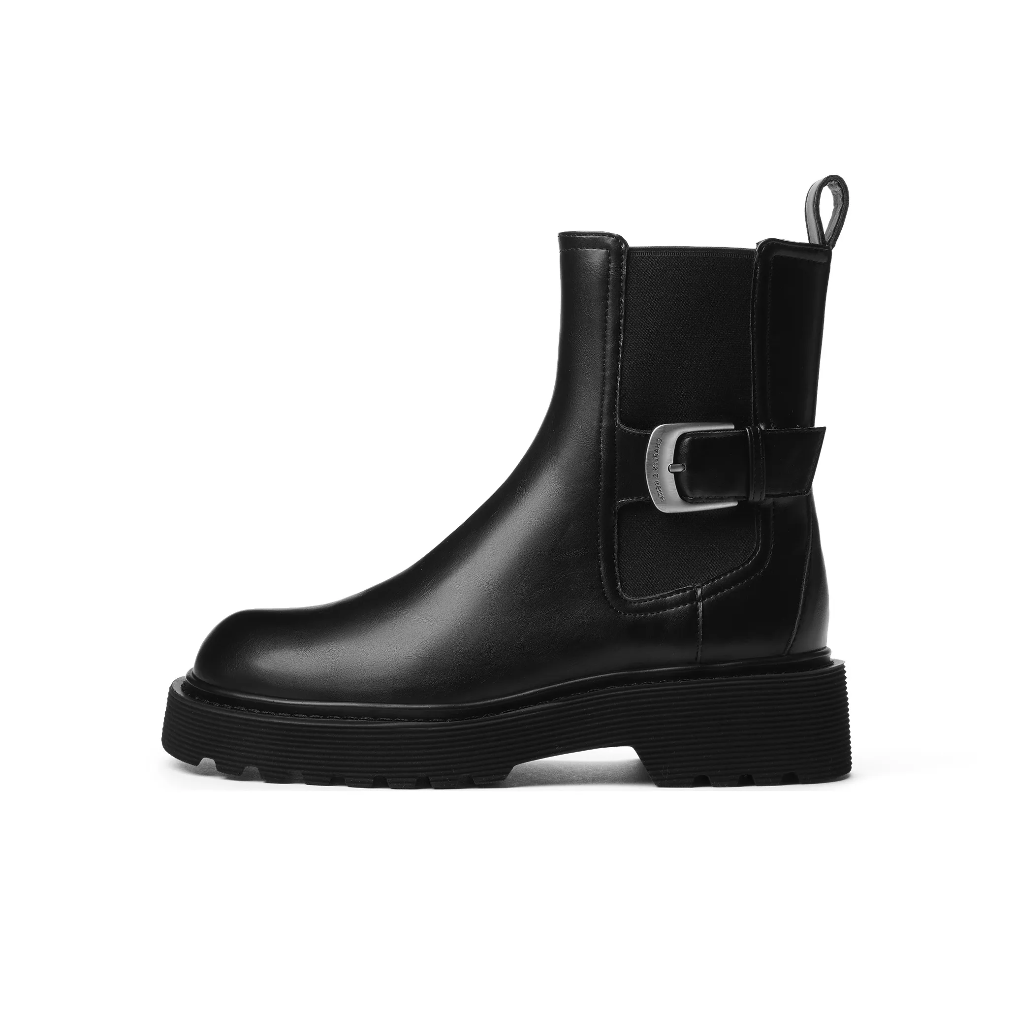 CHARLES KEITH Маленькие ботильоны CK каблук 4,3 см женские черный темно-коричневый темно-коричневый мел белый