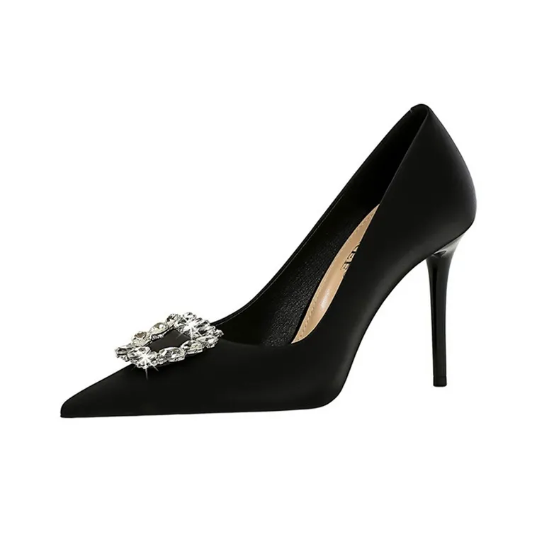 BIGTREE Slim Heel High Heels 10cm Women's