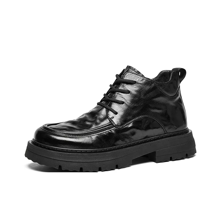 Hautton Jeans Short Martin Boot Men's Black