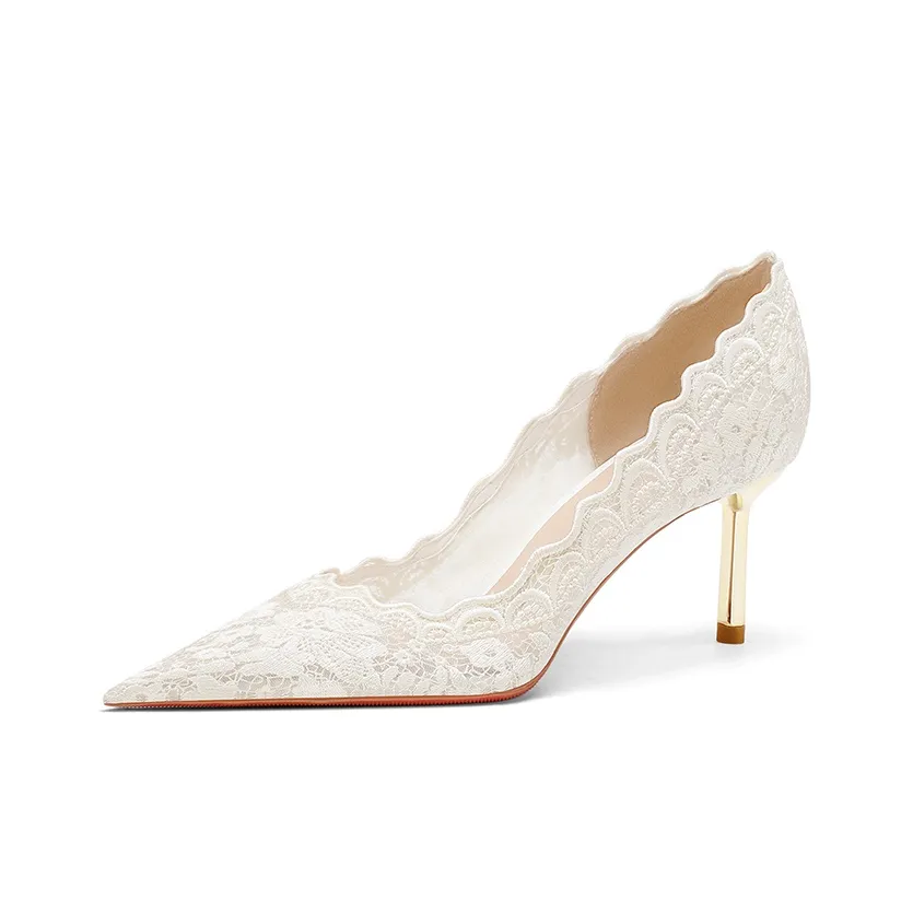 MEIAI Высокие каблуки Белый 6,5 см Женские