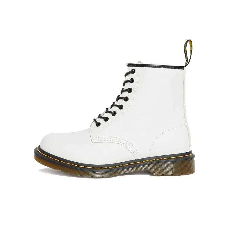 Dr. Martens 1460 Smooth Leather Lace Up Boot White