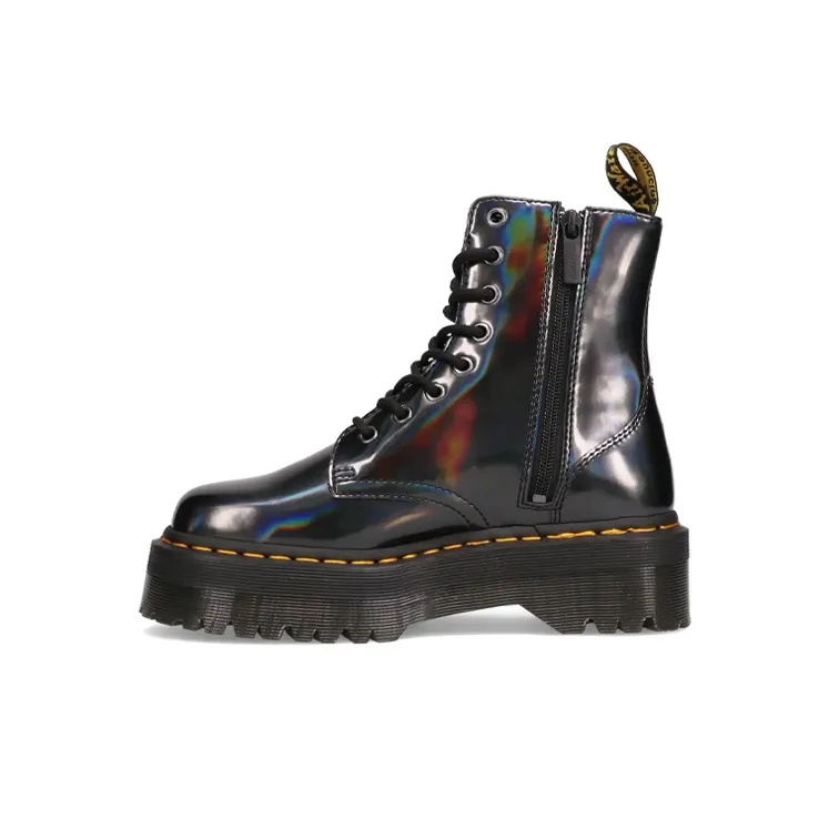 Dr. Martens Jadon Hologram Leather Martin Boots Black