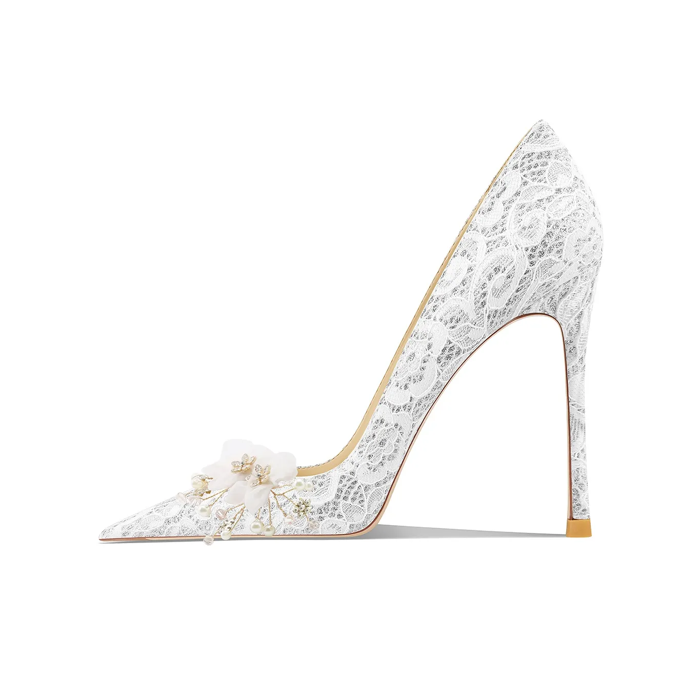 Ganxiaojie Узкий каблук Высокие каблуки Женские Белые