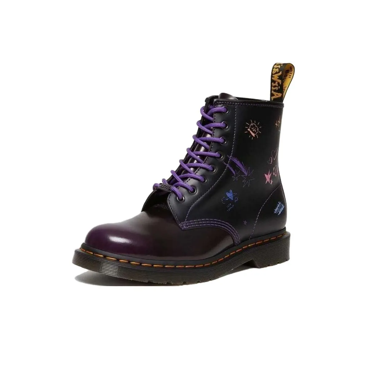 Dr. Martens X BT21 1460 Leather Boots 'Purple'