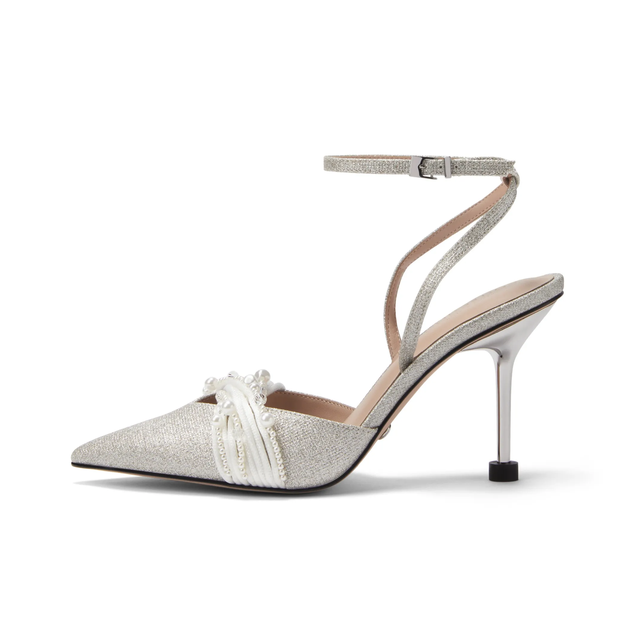 CHARLES KEITH Wedding Narrow Heel High Heels 9cm Women's