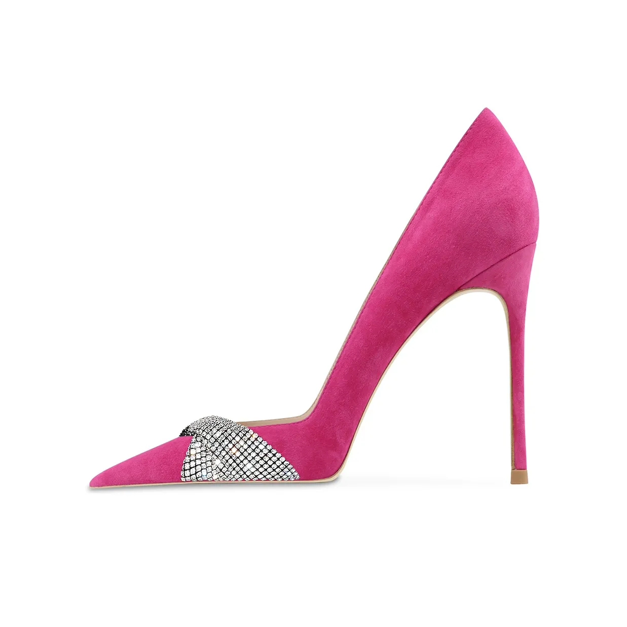 Ganxiaojie Узкий каблук Высокие каблуки Женские Розово-красный