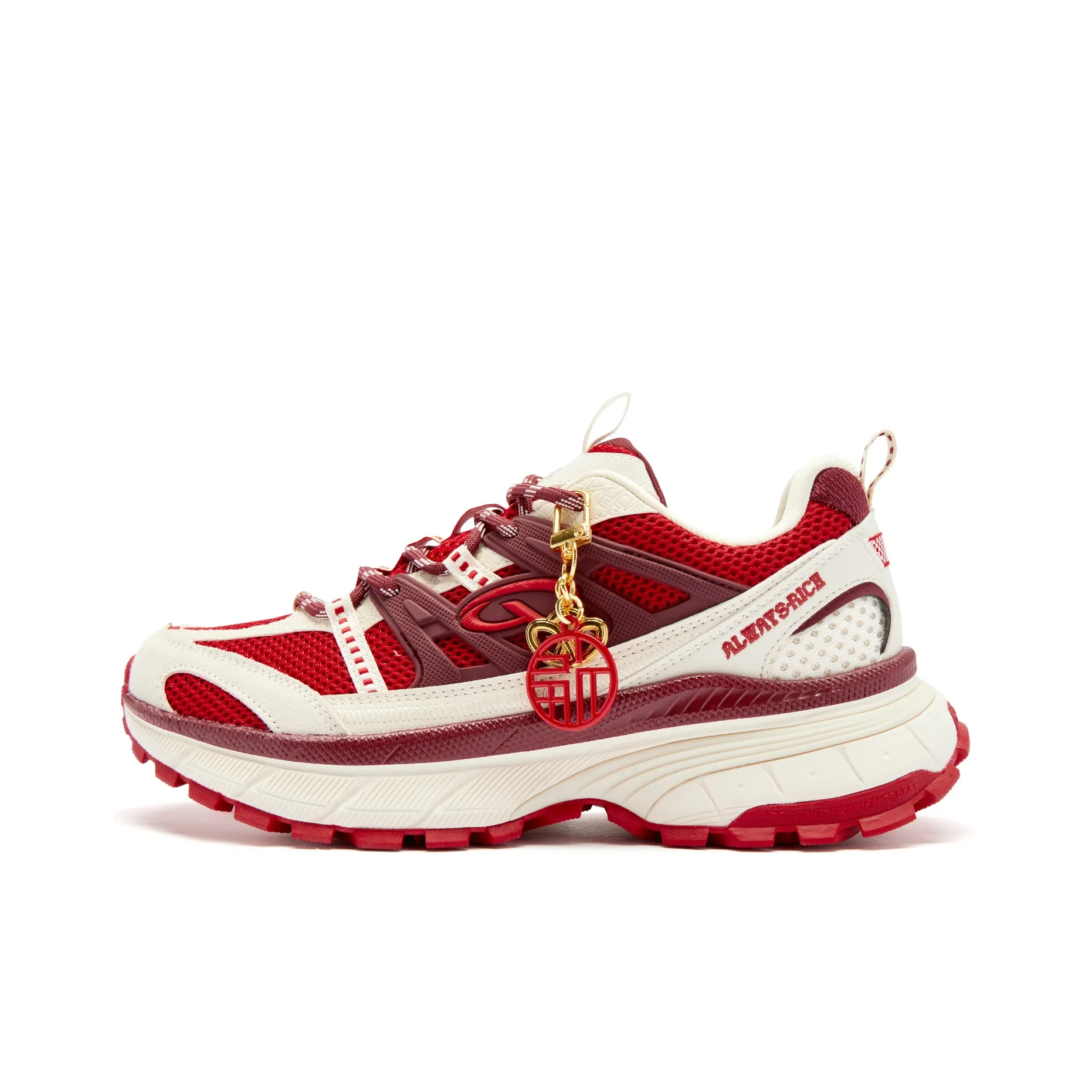 QIAODAN Kaiyuan V3 Кэжуал Низкий Топ Красный Бежевый Женский