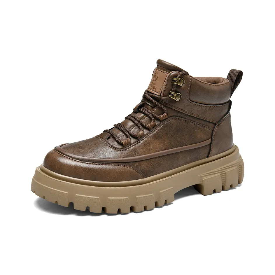 AOKANG Короткий MID Голень Мартин Ботинок Мужской