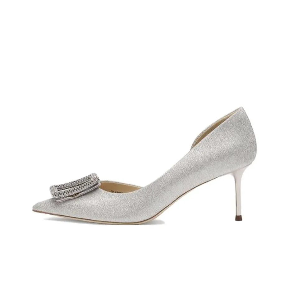 73Hours Slow Motion Узкий каблук Высокие каблуки 6,5 см Женские Серебряные