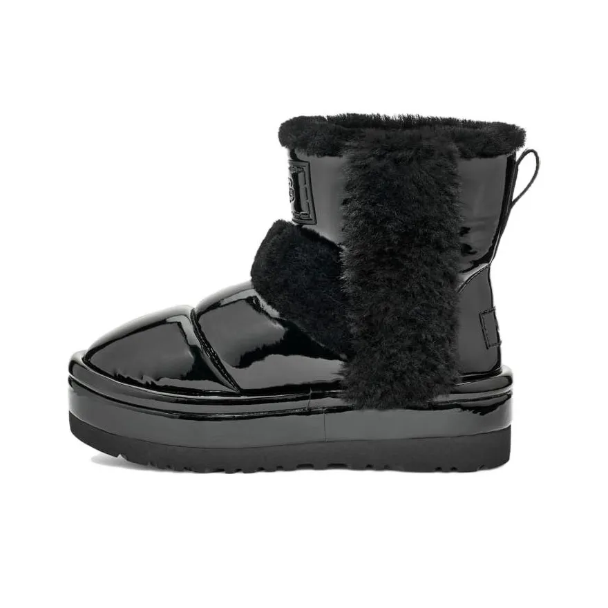 ugg Moc Classic Chillapeak Shine Boot Black Women's