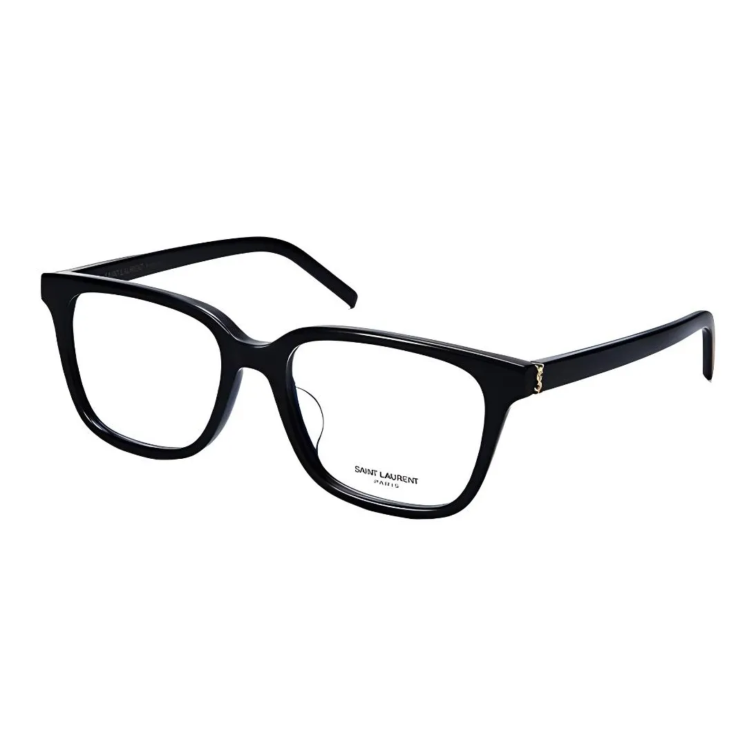 SAINT LAURENT Plate Frame Square Eyeglass Frames Women's Black