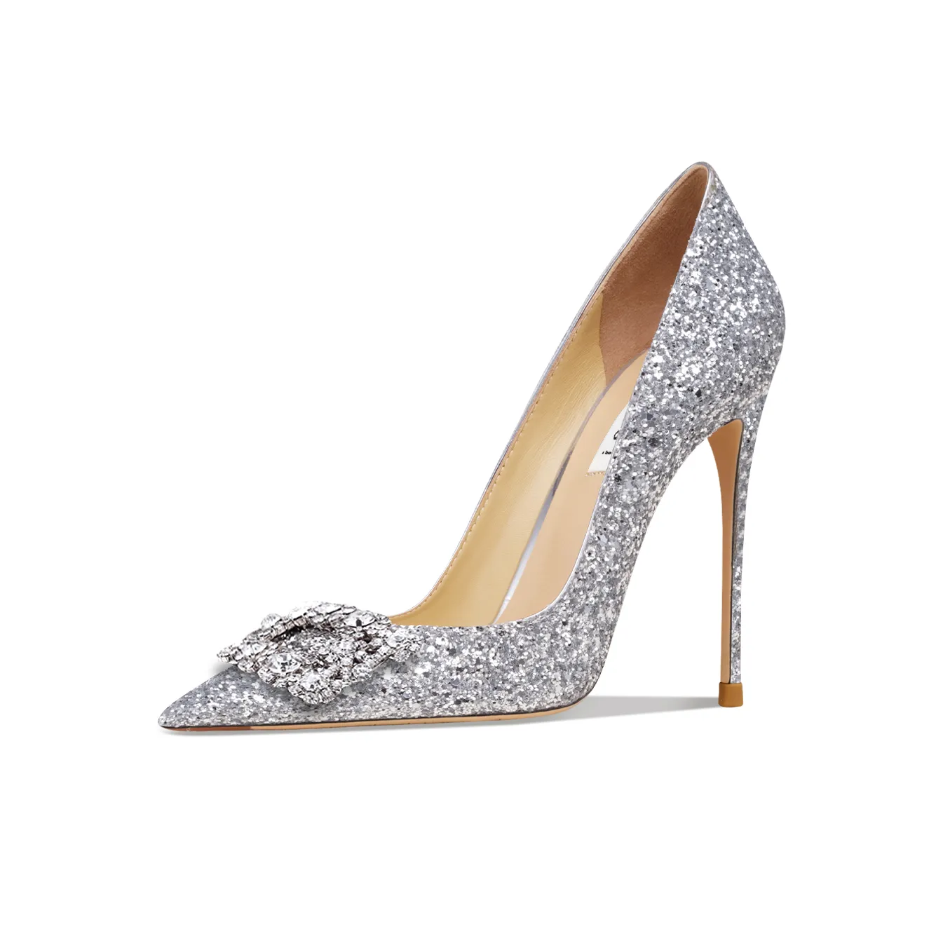 Suyymakk Узкий каблук Высокие каблуки Женские Серебряные