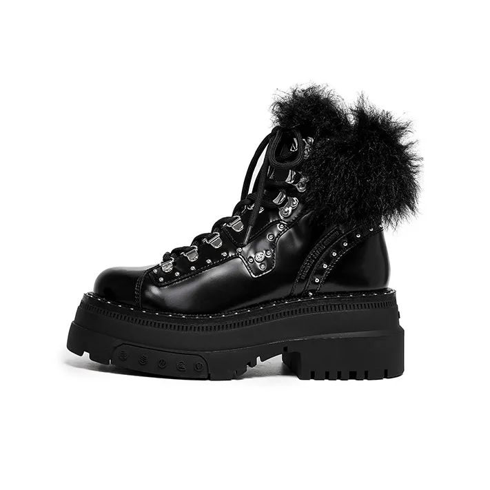 BLOCCO5 Короткий Мартин Ботин Женские Черный