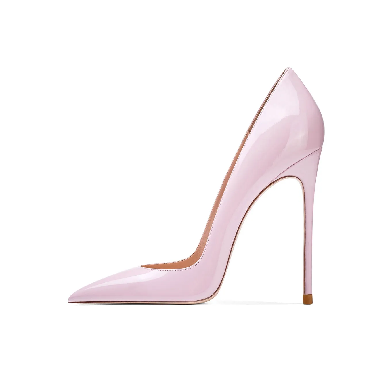Ganxiaojie Slim Heel High Heels Women
s Pink Purple