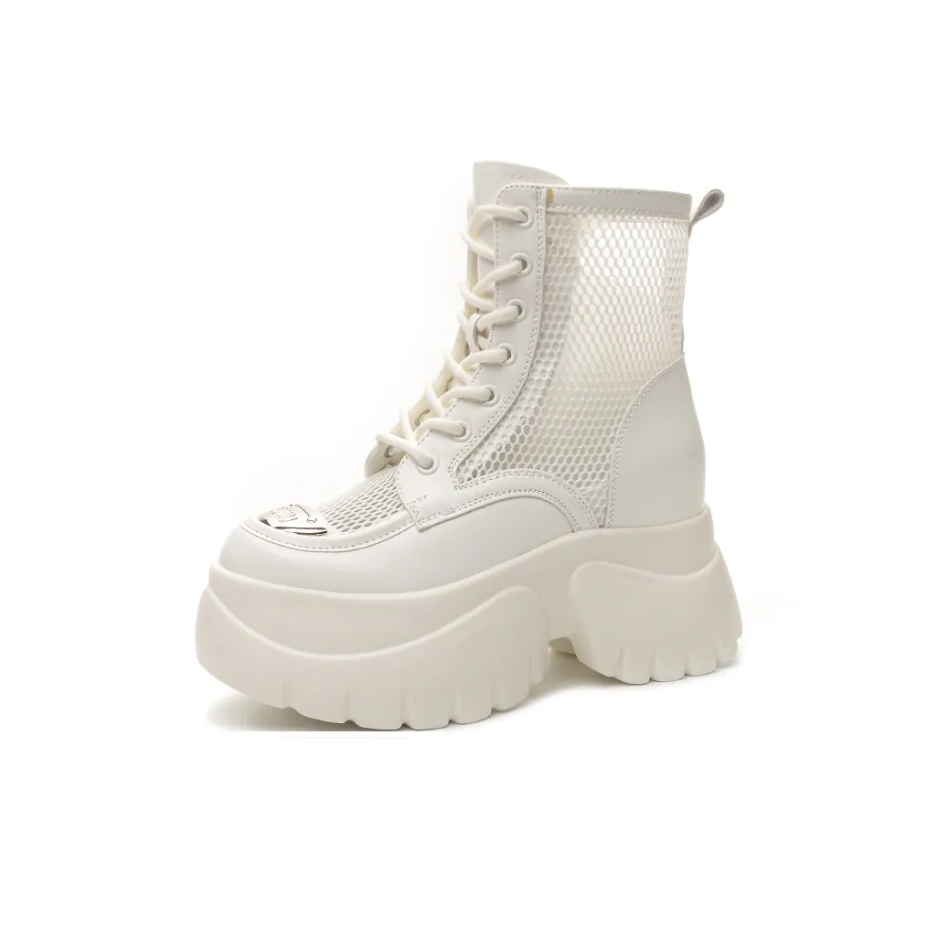 Shoe Cabinet Floral Language Web Boots Ankle Boots Women's