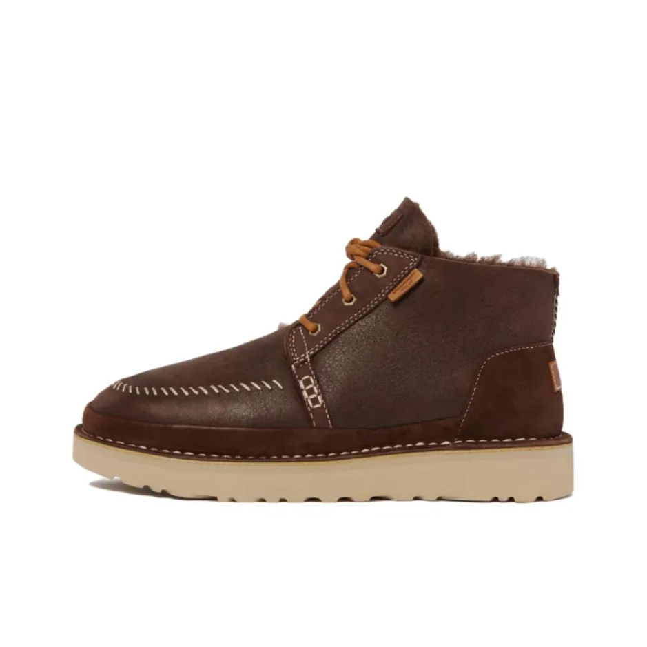 ugg mini bailey logo strap boots chestnut
