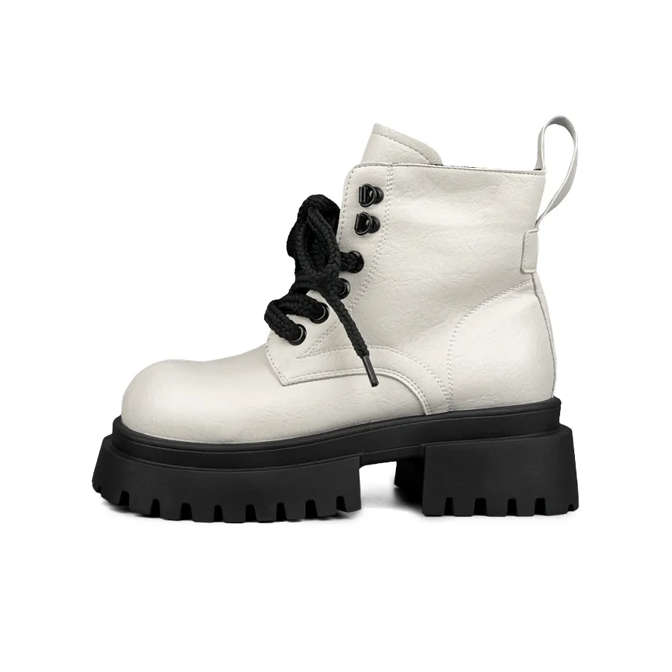 N6N8 Короткий Мартин Boot Платформа Женские Черный