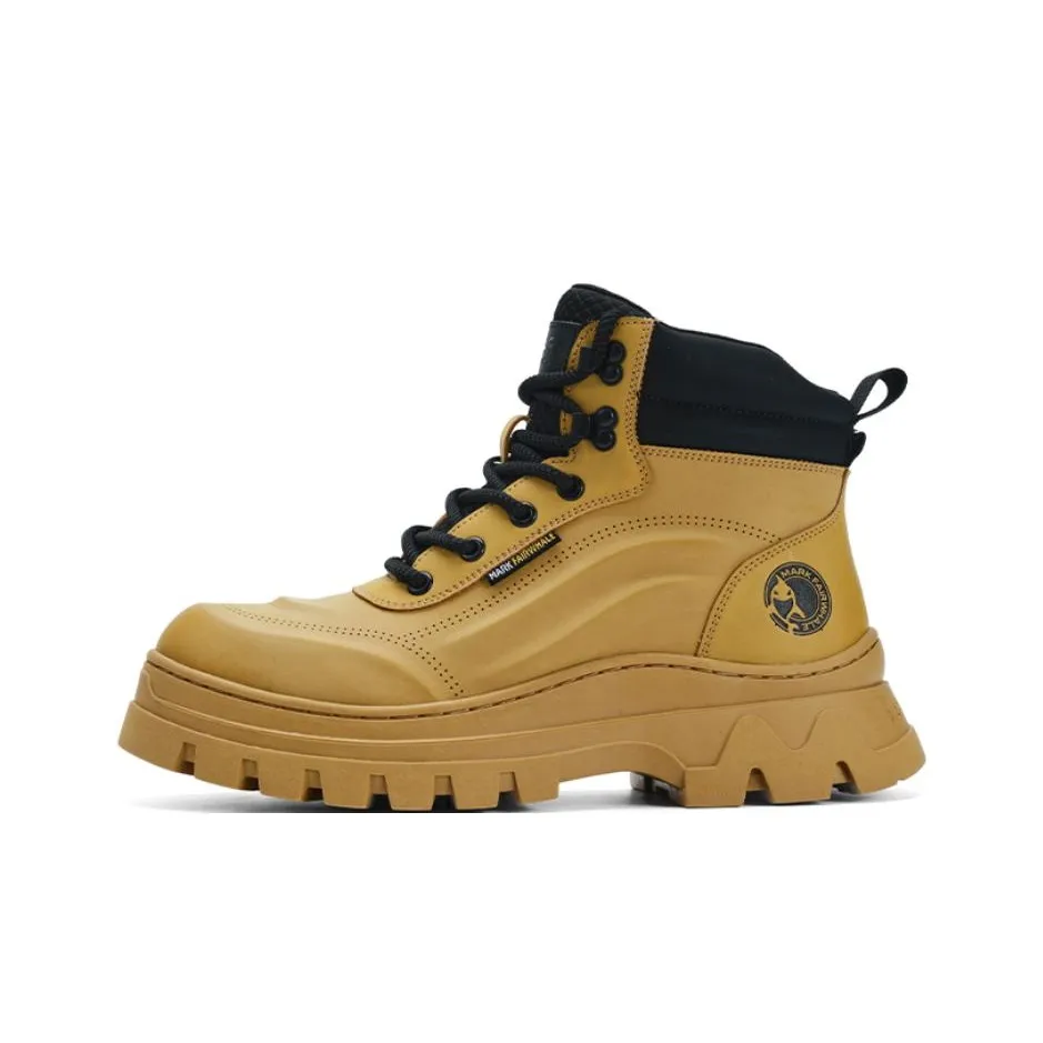 FAIRWHALE Желтый Ботинки Crew Мартин Boot Платформа Мужской