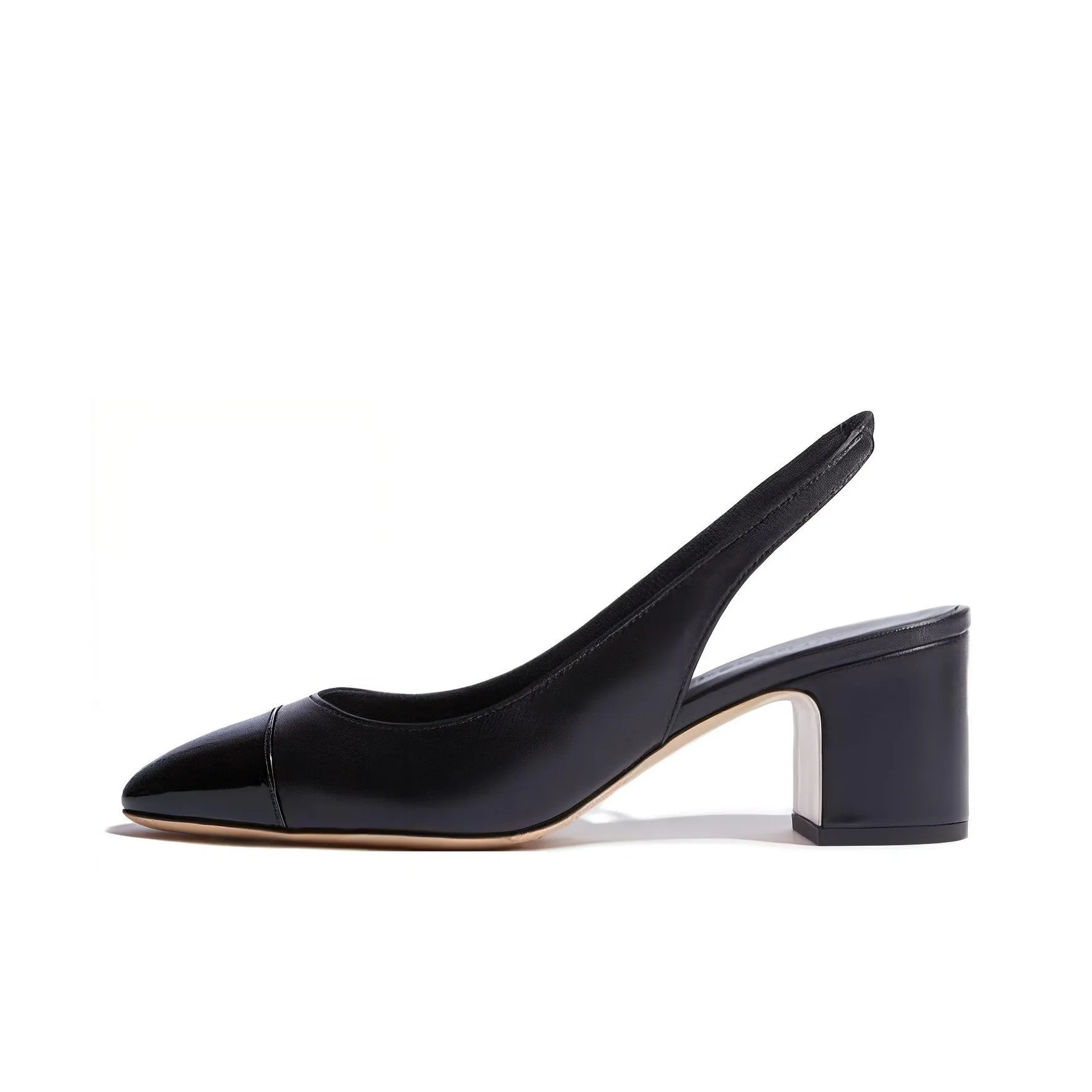 SCAROSSO 65mm Leather Slingback Pumps