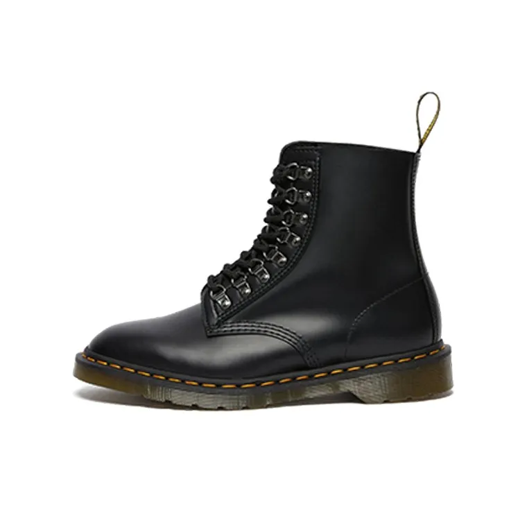 Dr. Martens 1460 Pascal Verso Smooth Leather Lace Up Boots 'Black'