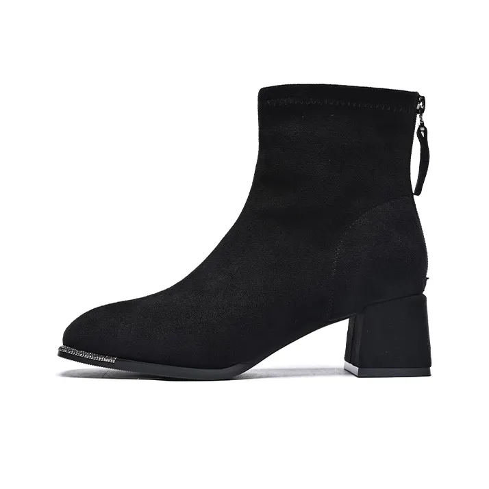 ZHR Грубый каблук Ботильоны 5 см Женские