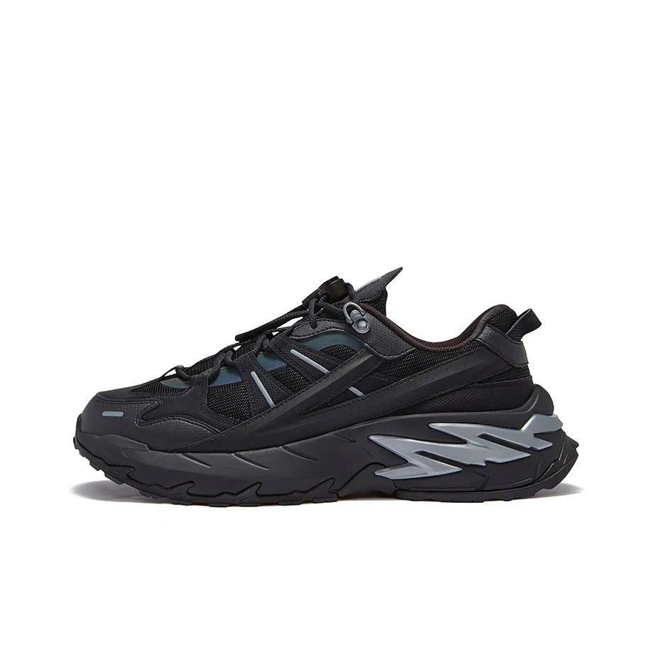 FILA FUSION COMET Синцзи Обувь Увеличение Высоты Низкий Топ Повседневный Мужской Черный Синий