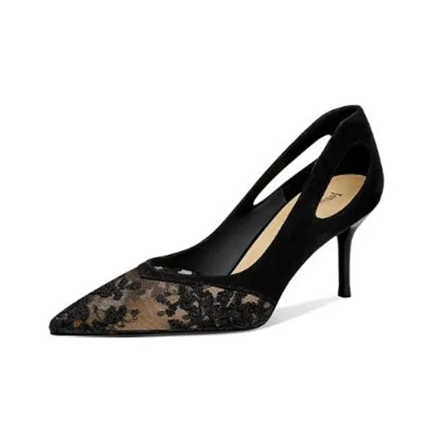 JESSICA SOPHIA Slim Heel High Heels 6.5cm Women's Black