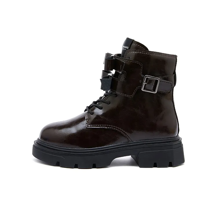 Joy&Mario Мартинсы Черные Женские