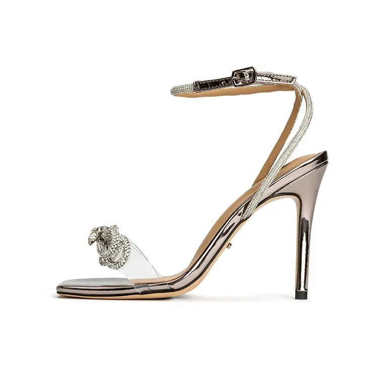 Tony Bianco Узкий каблук Высокие каблуки 10,5 см Женские Серый Серебряный