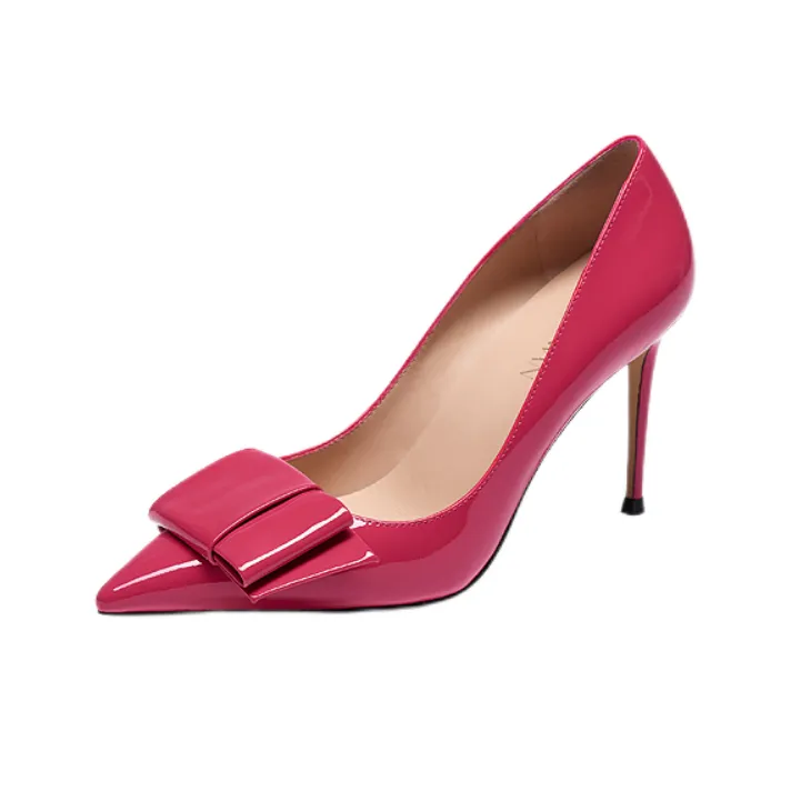 REDSWAN Slim Heel High Heels 8.5cm/6.5cm Women's Black/White/Magenta/Apricot 2023