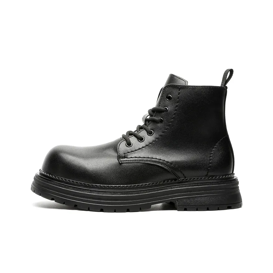 Chi Wolf Короткий Мартин Ботин Мужской Черный