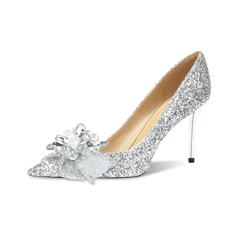 MCKP Узкий каблук Высокие каблуки Женские Серебряные