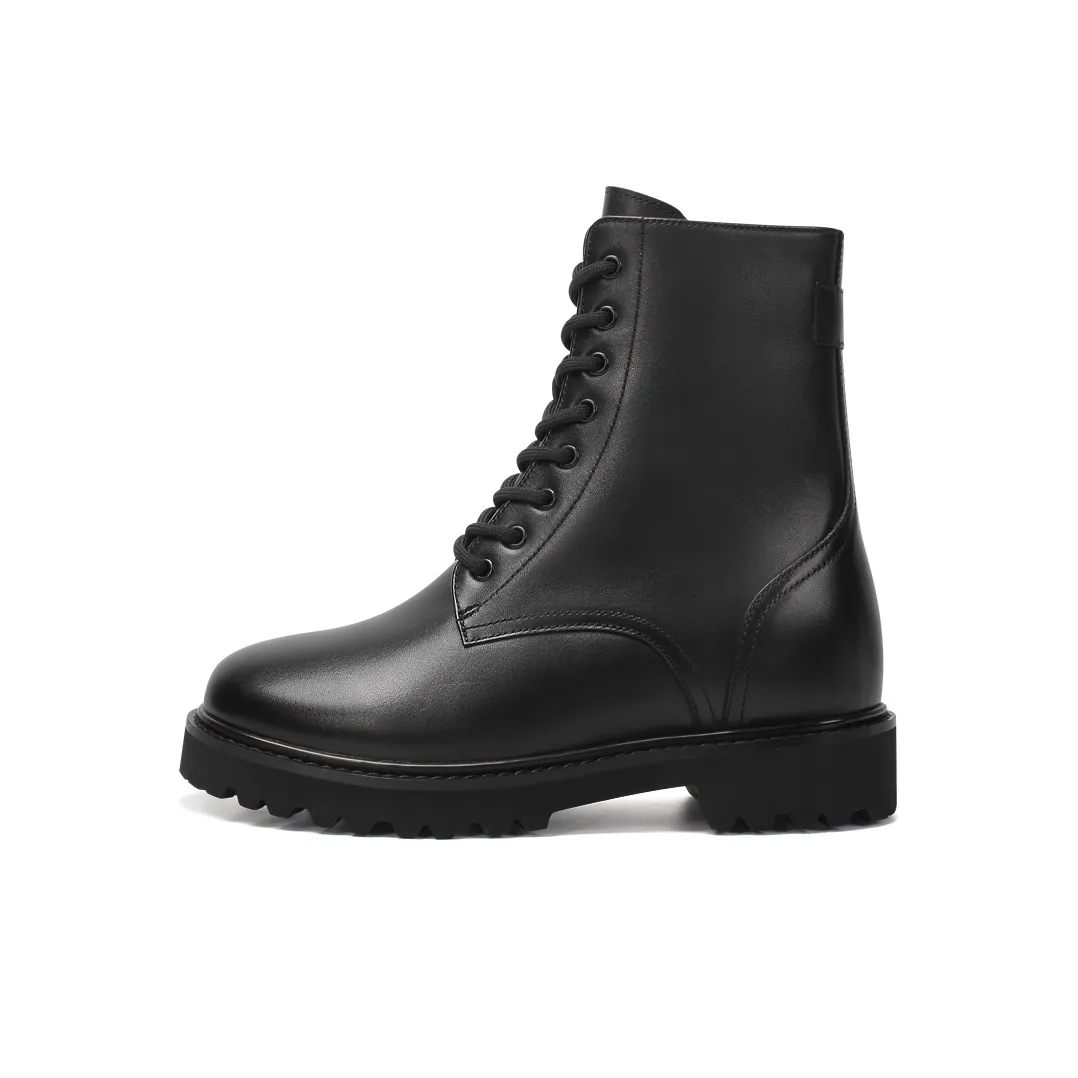 He Jinchang Martin Boot Женские Черный