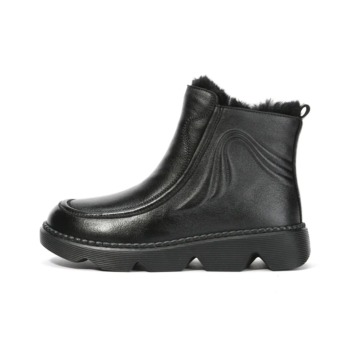 Old Meihua Ankle Boots Women's Black/Burgundy