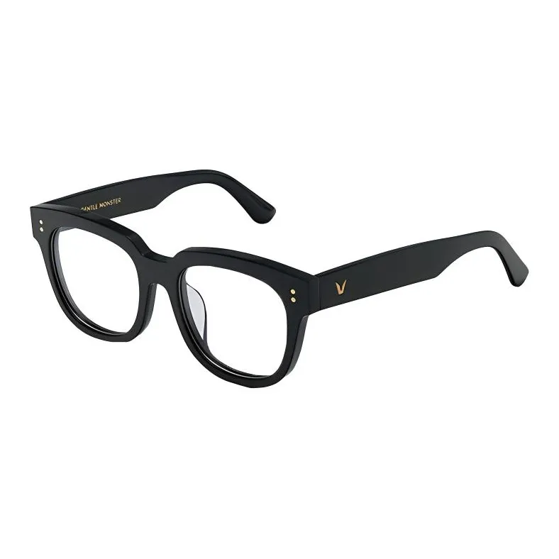 GENTLE MONSTER Plate Frame Oval Eyeglass Frames Unisex Black