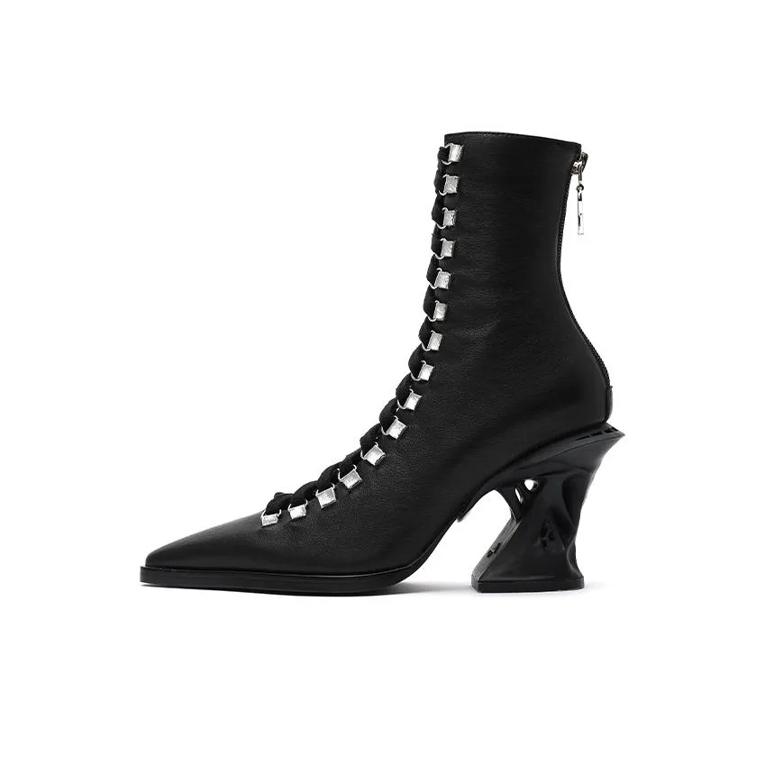 DAPHNE LAB Sugar free Series Ankle Boots 8.5cm Women's