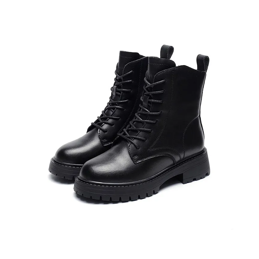 mm Polished Leather Tall Boots