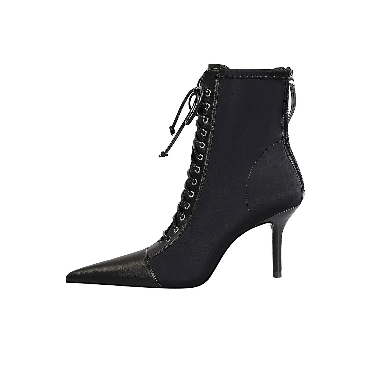 QITUMAUL Ботильоны Женские Черные