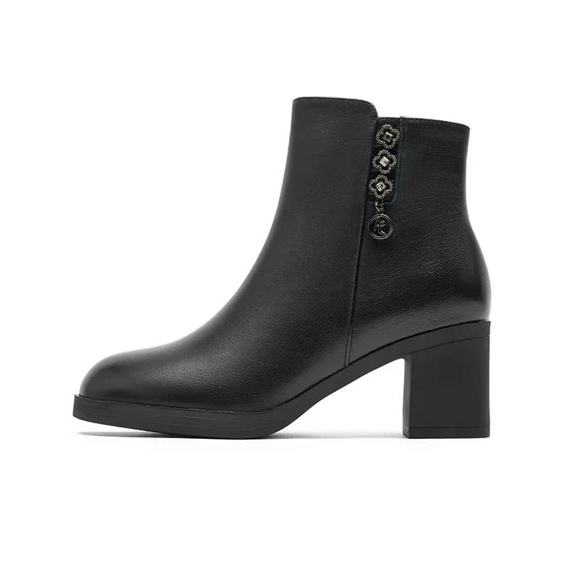 RED DRAGONFLY High Heel Ankle Boots 6.5CM Women's