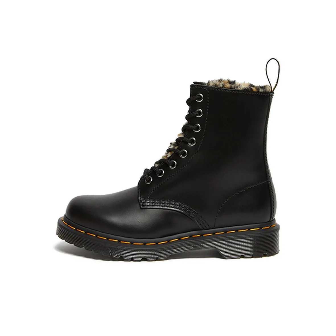 Dr.Martens 1460 Serena Leopard Black Martin Boots Women's