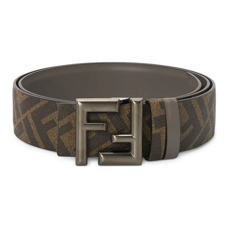 FENDI FF monogram Leather Belt