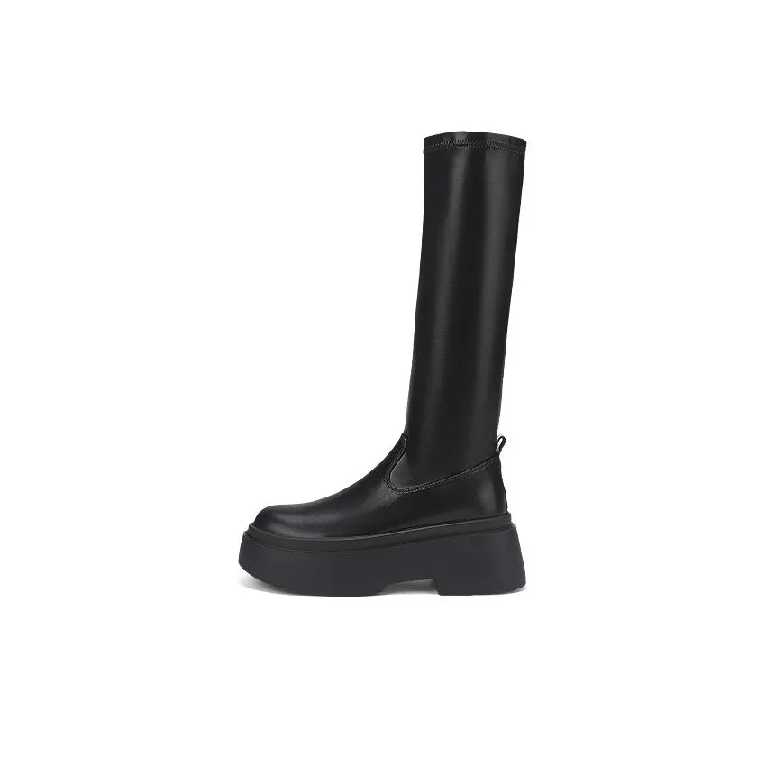 DAPHNE Колено Высокие сапоги 7 см Женские Черные