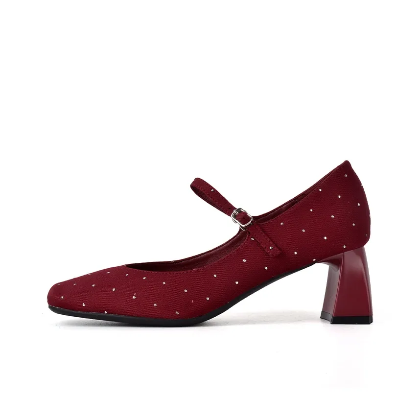 Beijiani Chunky Heel High Heels 6cm Women's