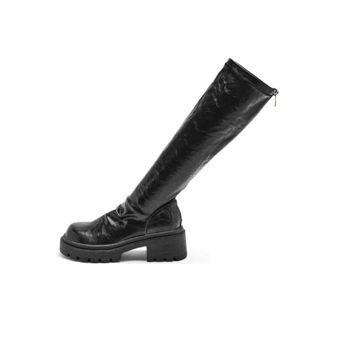 AGSDON Женские высокие сапоги на каблуке 6 см