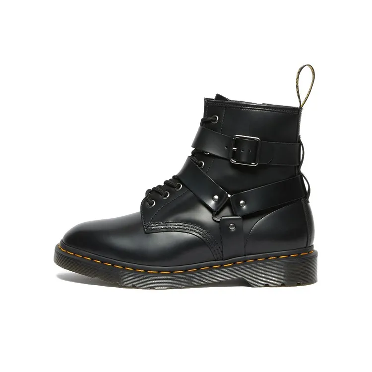 Dr.Martens Cristofor Leather Harness Lace Up Boots 'Black'