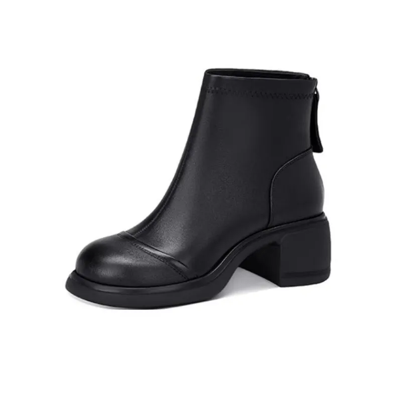 JESSICA SOPHIA Stretch Slim Boots Ankle Boots 5cm Women's