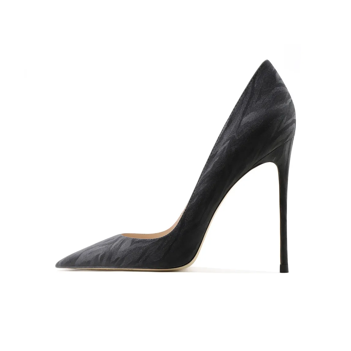 Ganxiaojie Glitter Slim Heel High Heels Women's Black