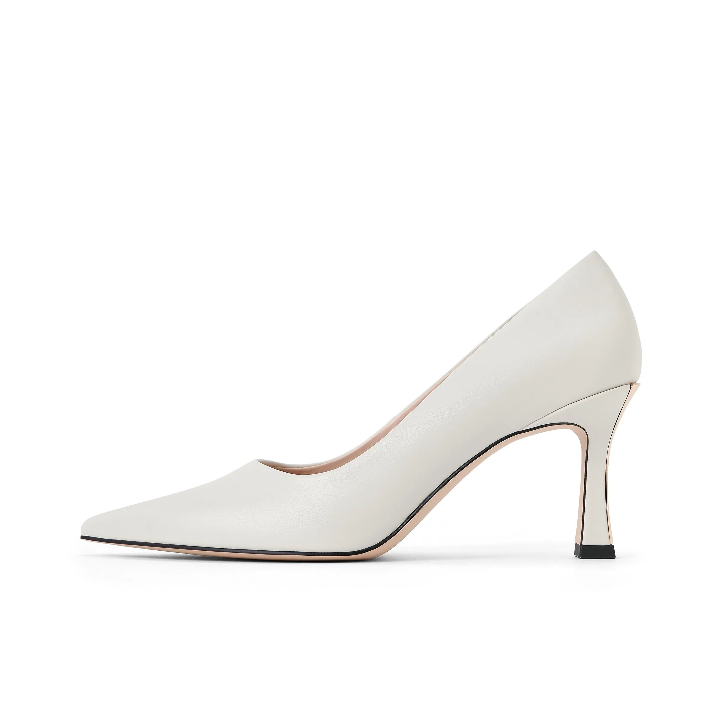 CHARLES KEITH Узкий каблук Высокие каблуки 8 см Женские Мел белый Черный