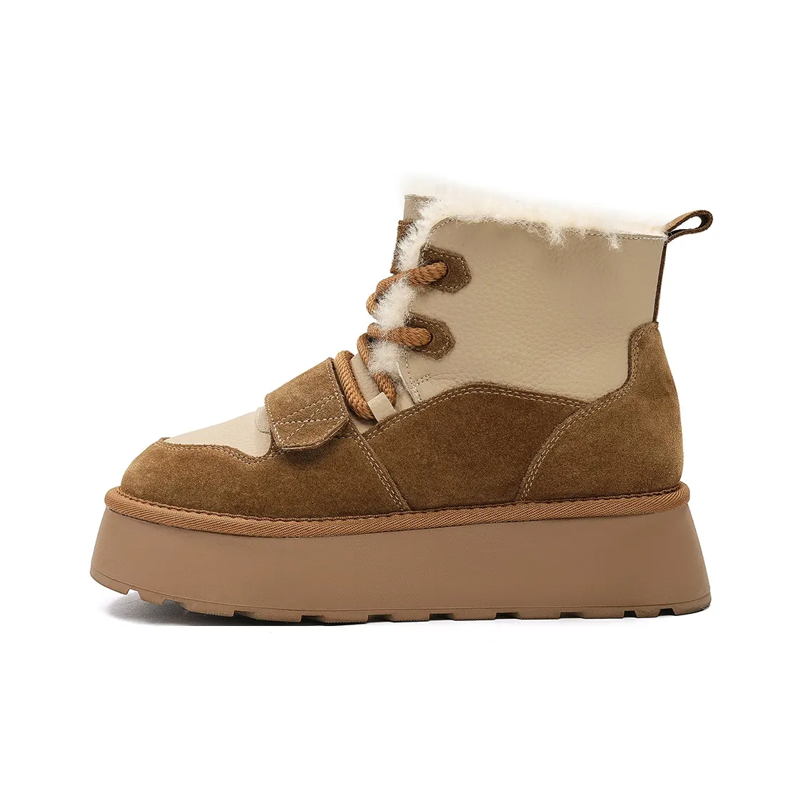 EBLAN Устойчивые к истиранию Термостойкие Ботинки Crew для снега Женские Каштановый