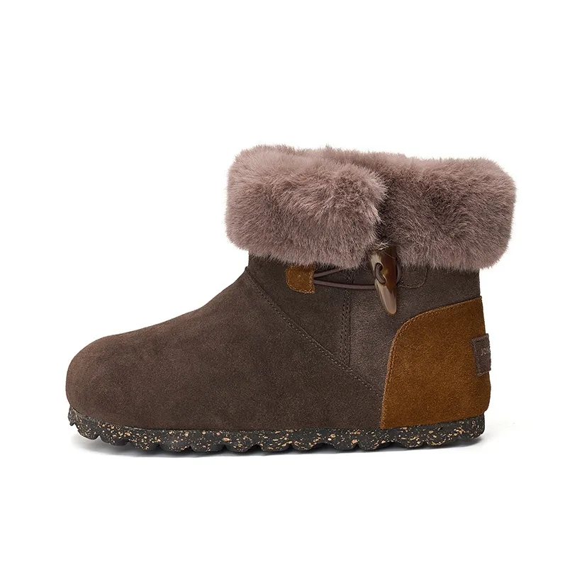 Joy Mario Термический Увеличение Высоты Короткие MID Ботинки для снега 3 см Женские